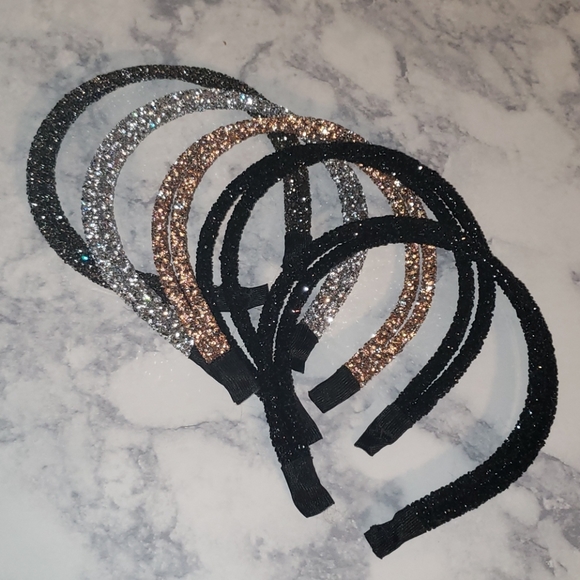 5pc stone incrusted headbands - Picture 2 of 5